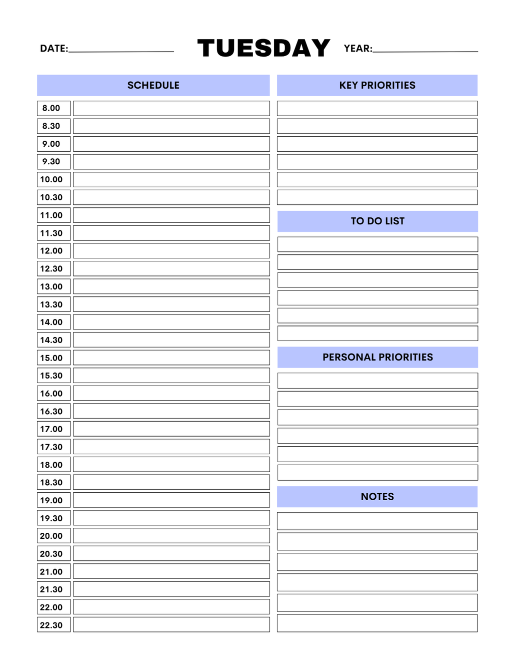 Work From Home Planner