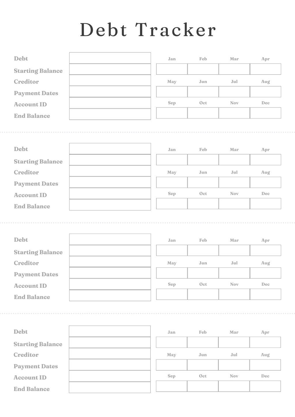 Debt Freedom Tracker