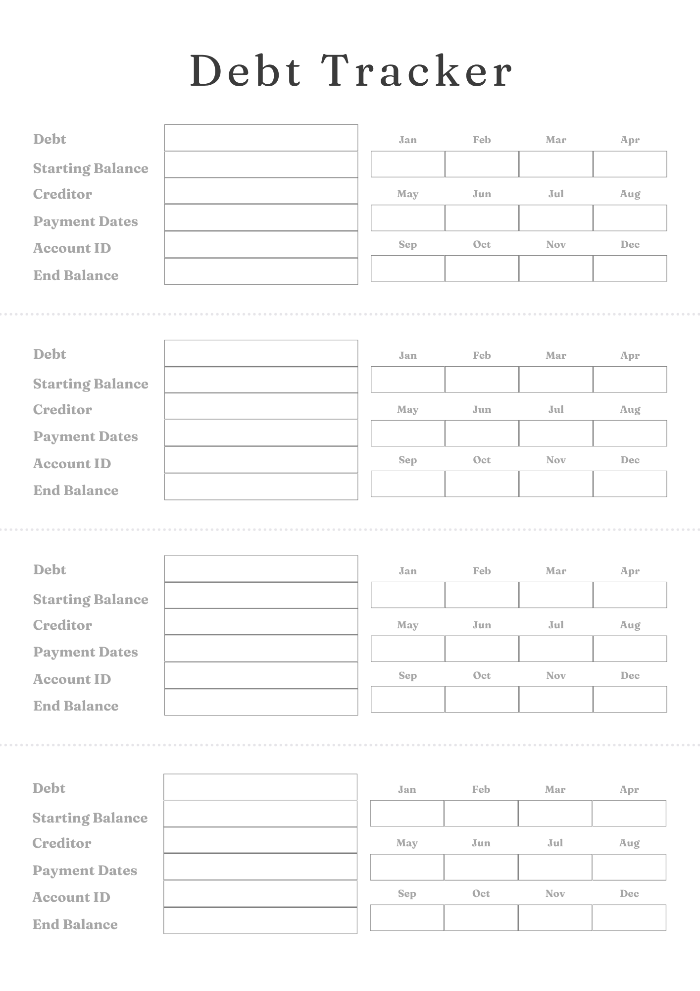 Debt Freedom Tracker