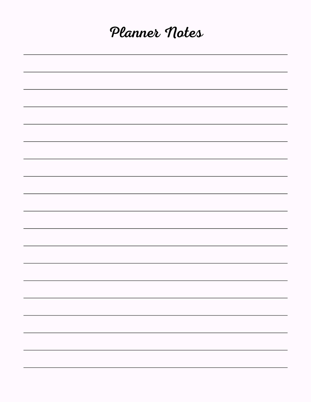 Colorful Self Care Planner