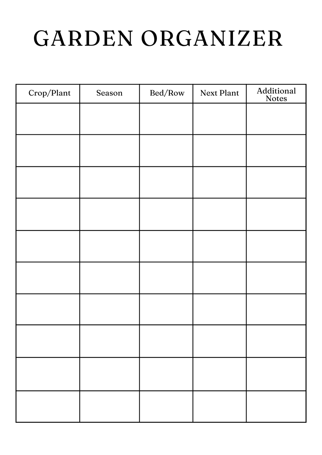 Household Management Planner