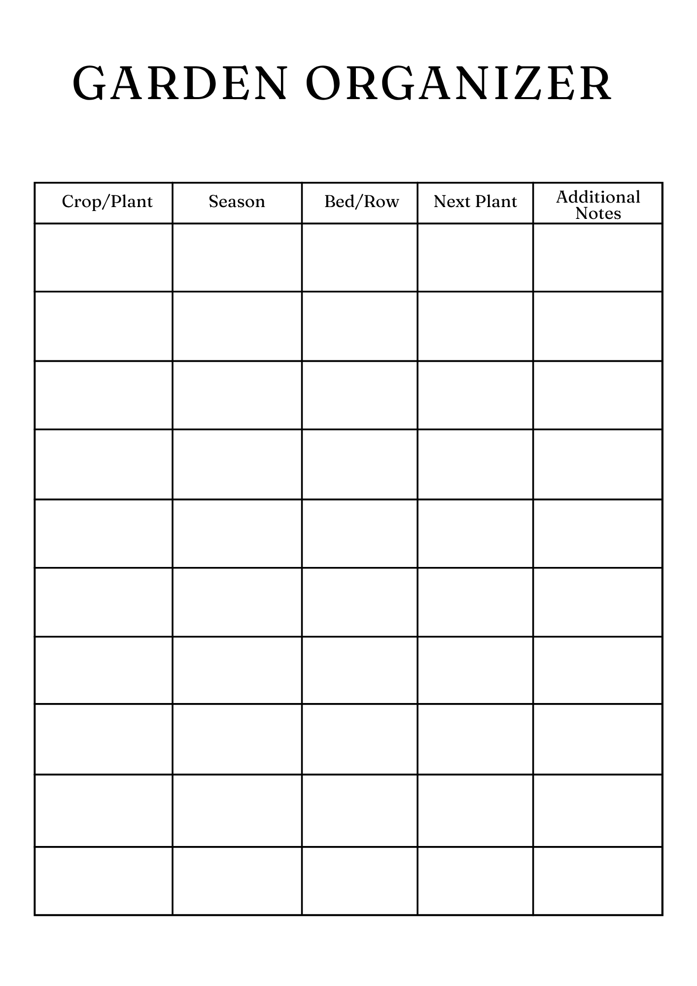 Household Management Planner