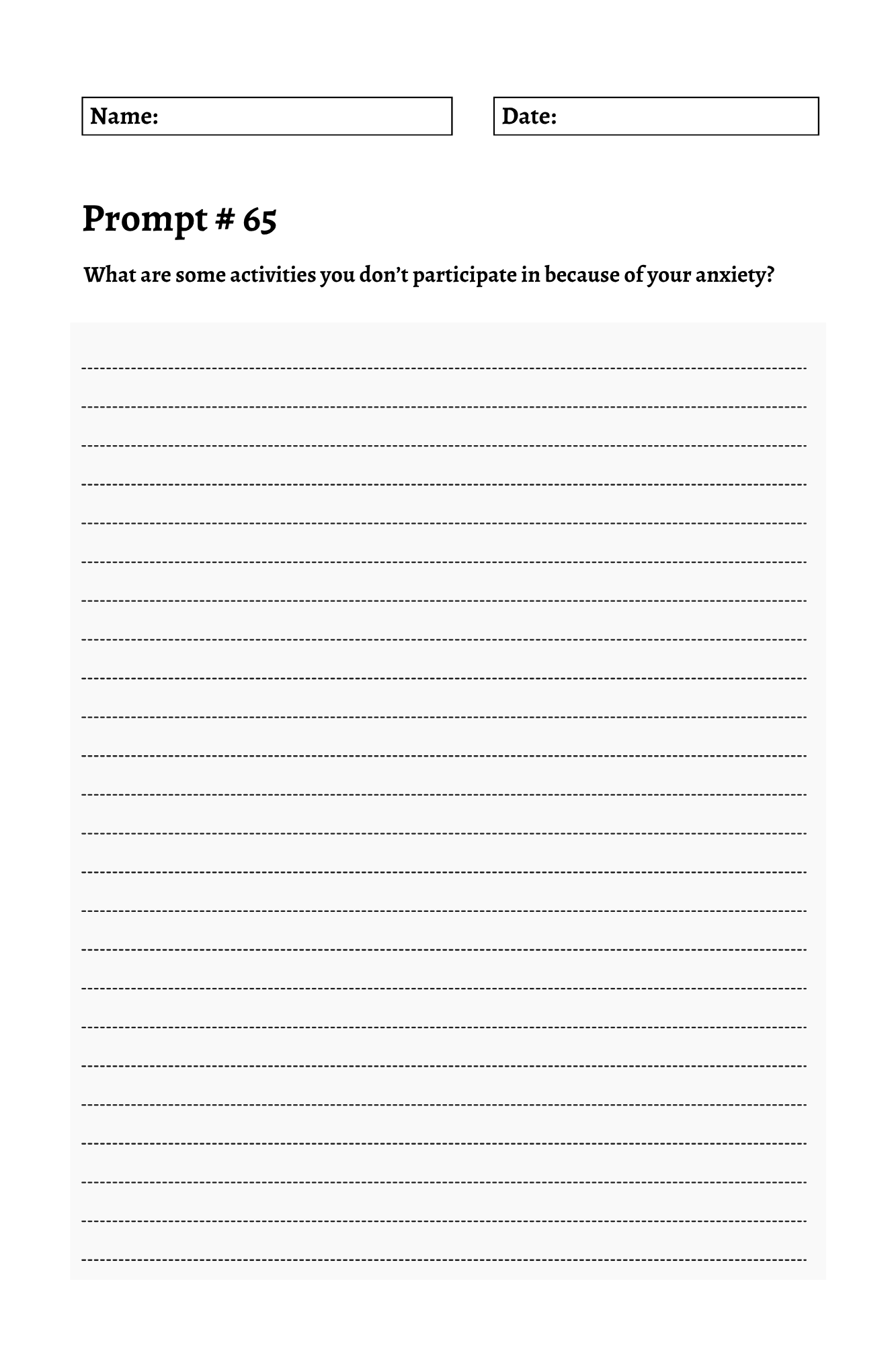 200 Mental Health Journey Prompts