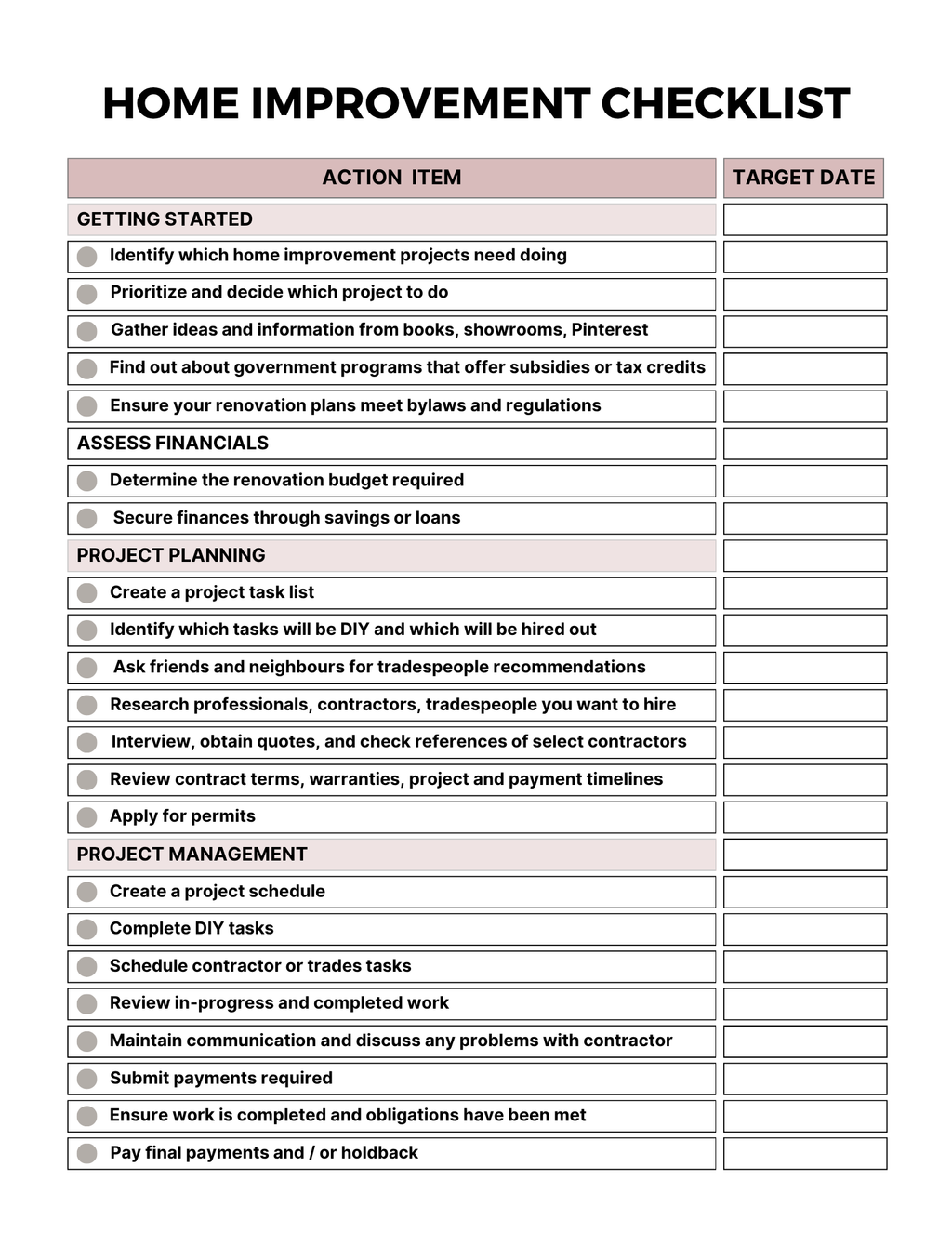 Home Maintenance Planner