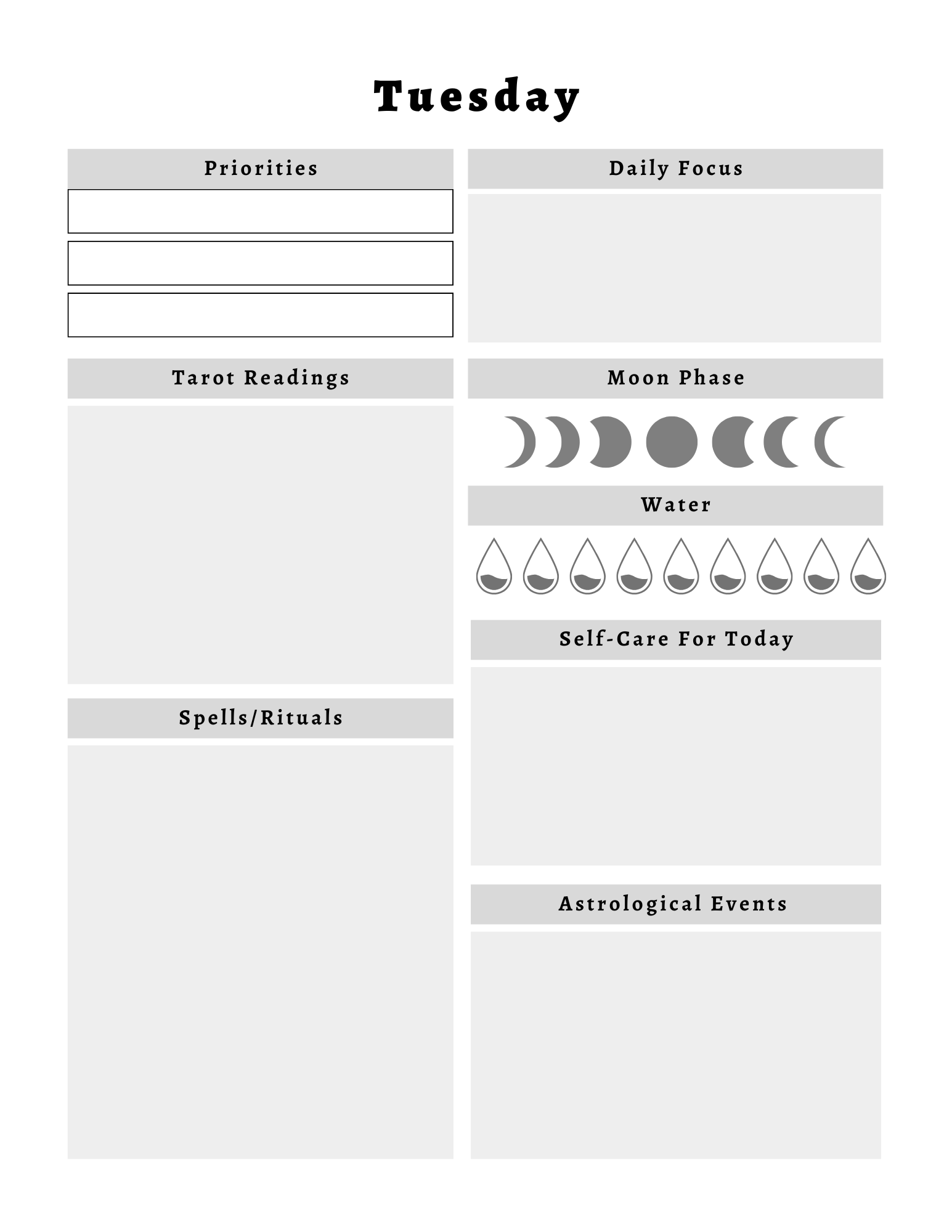 Witchy Planner
