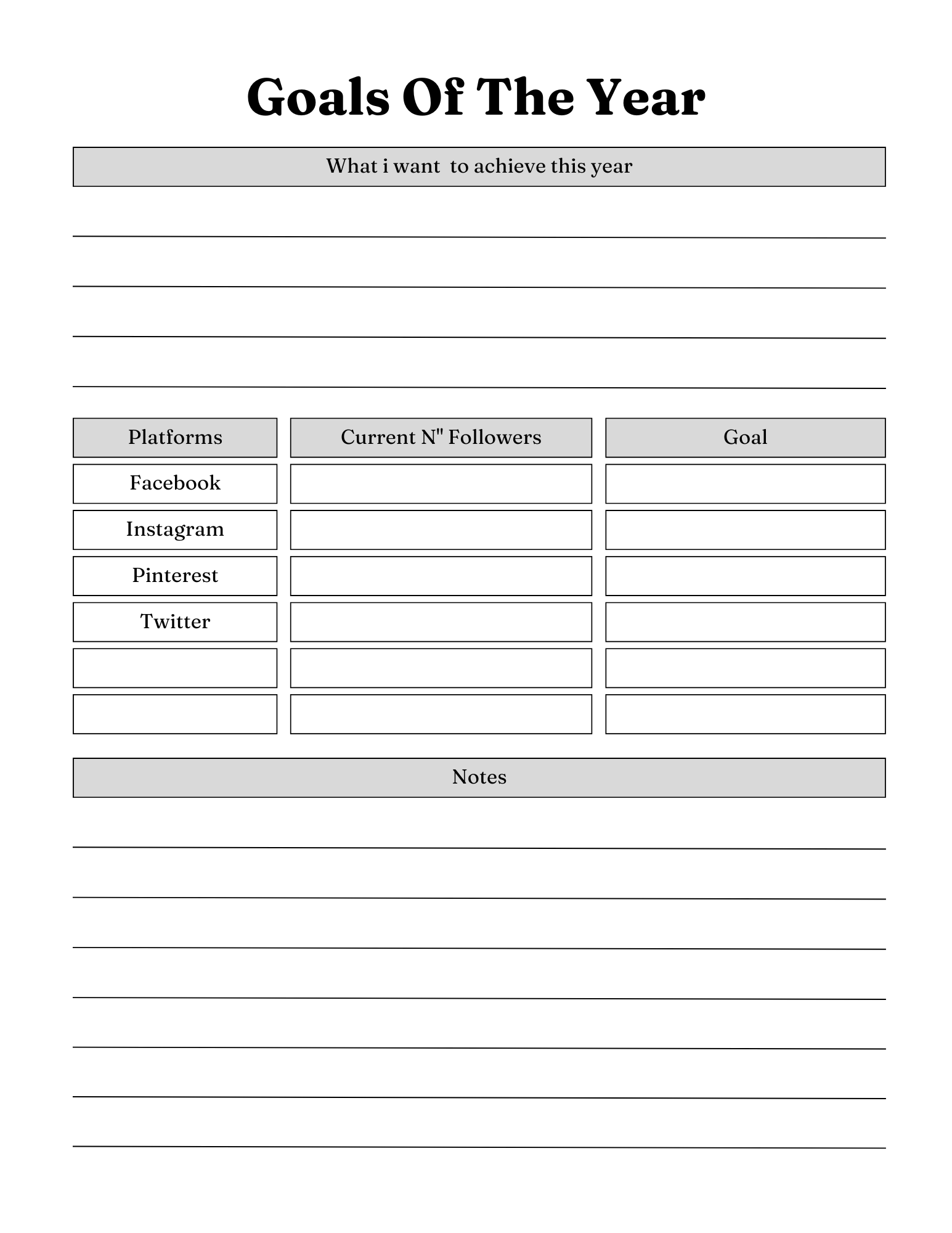 Social Media Success Planner