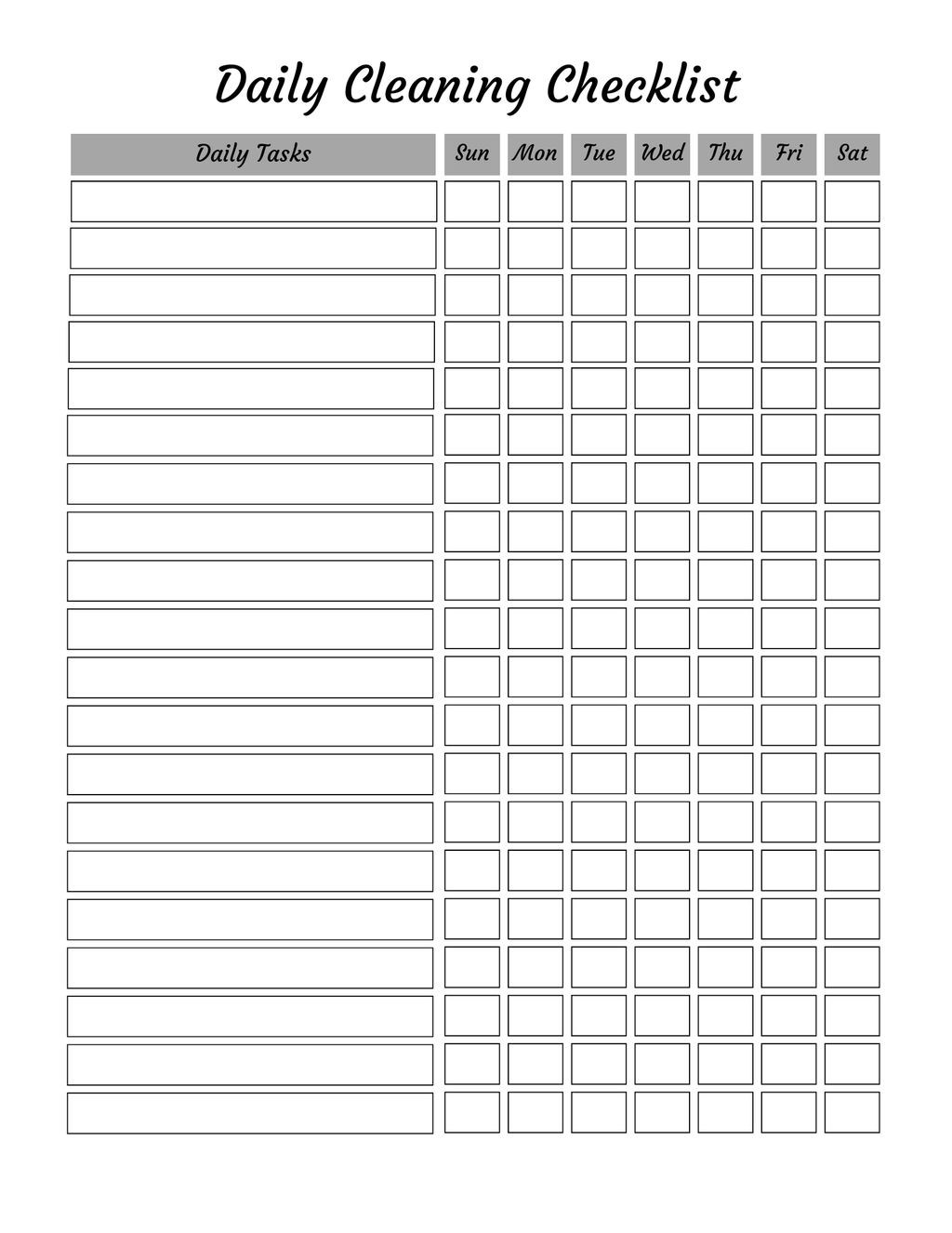 Ultimate Cleaning Planner