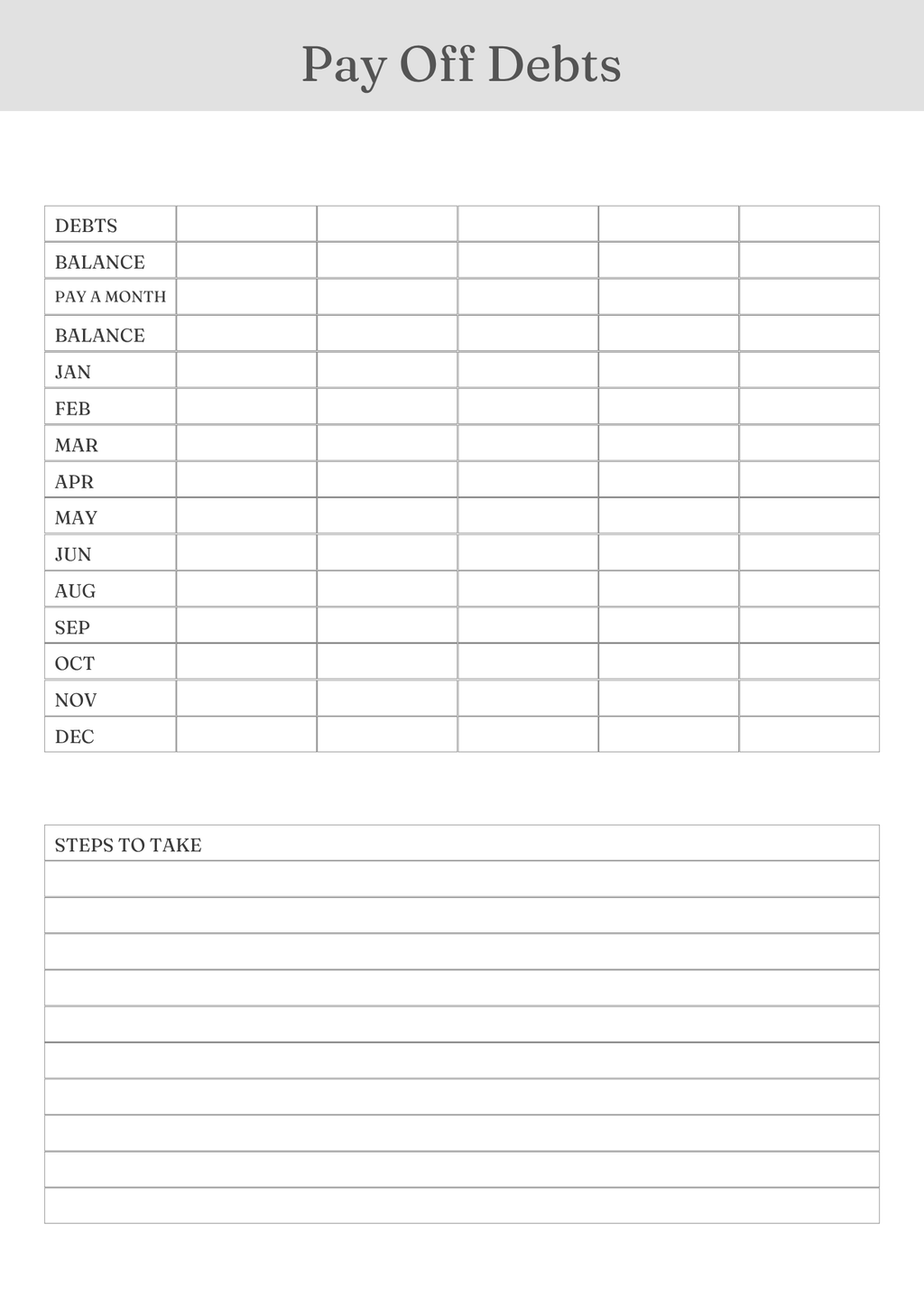 Debt Freedom Tracker