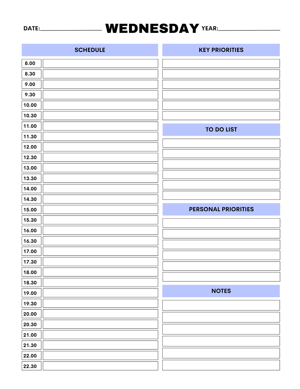 Work From Home Planner