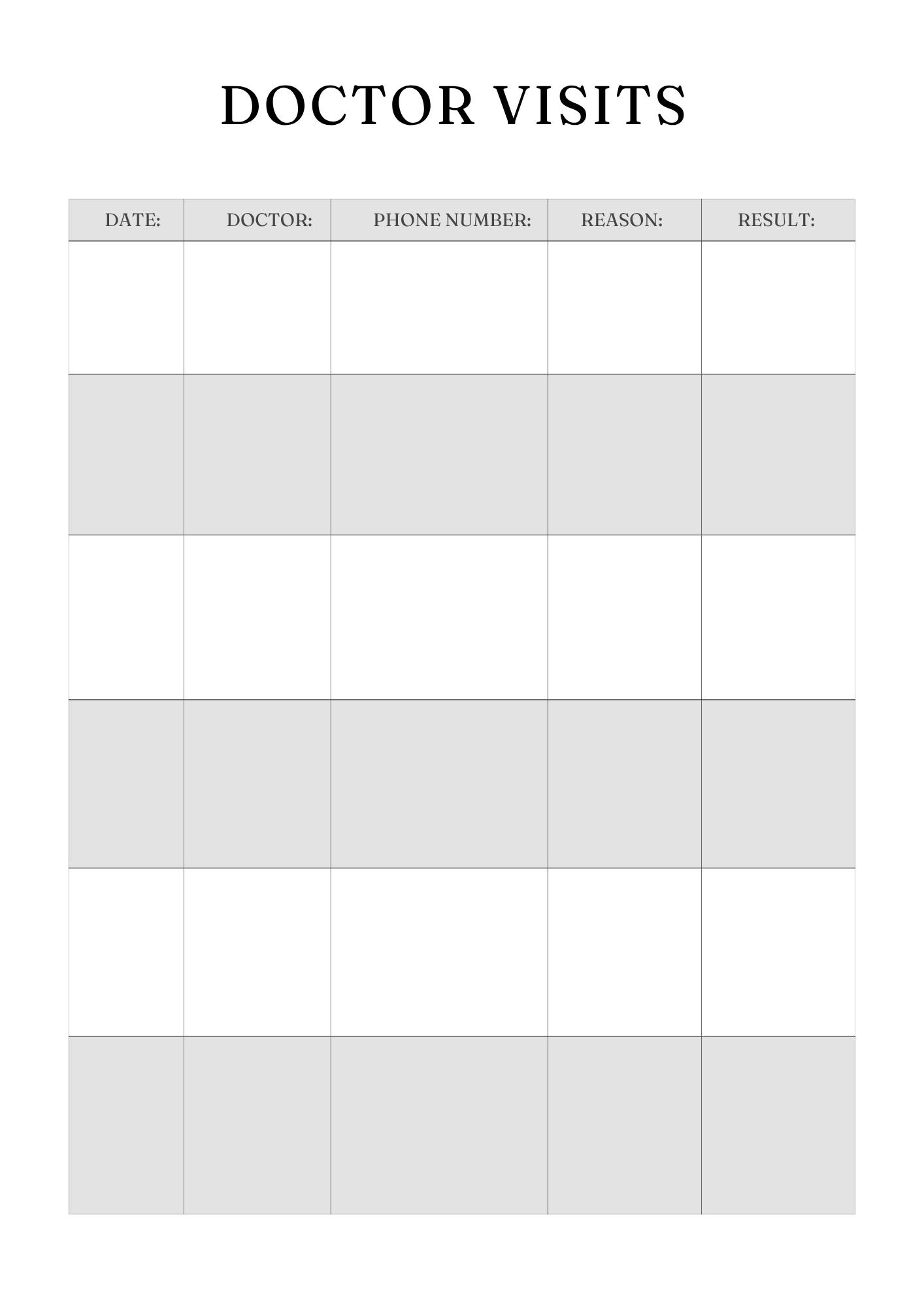 Comprehensive Medical Planner