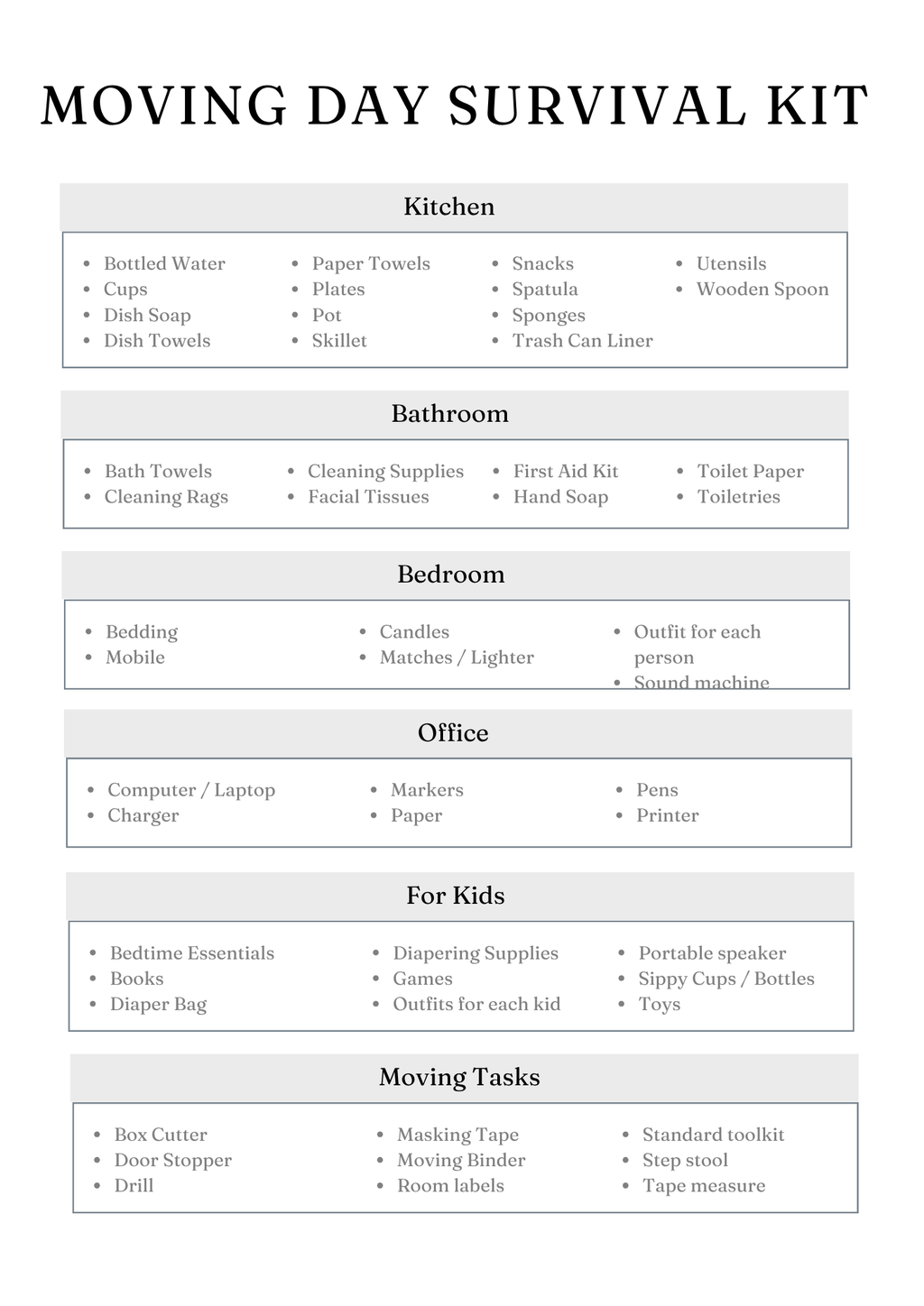 Ultimate Relocation Planner