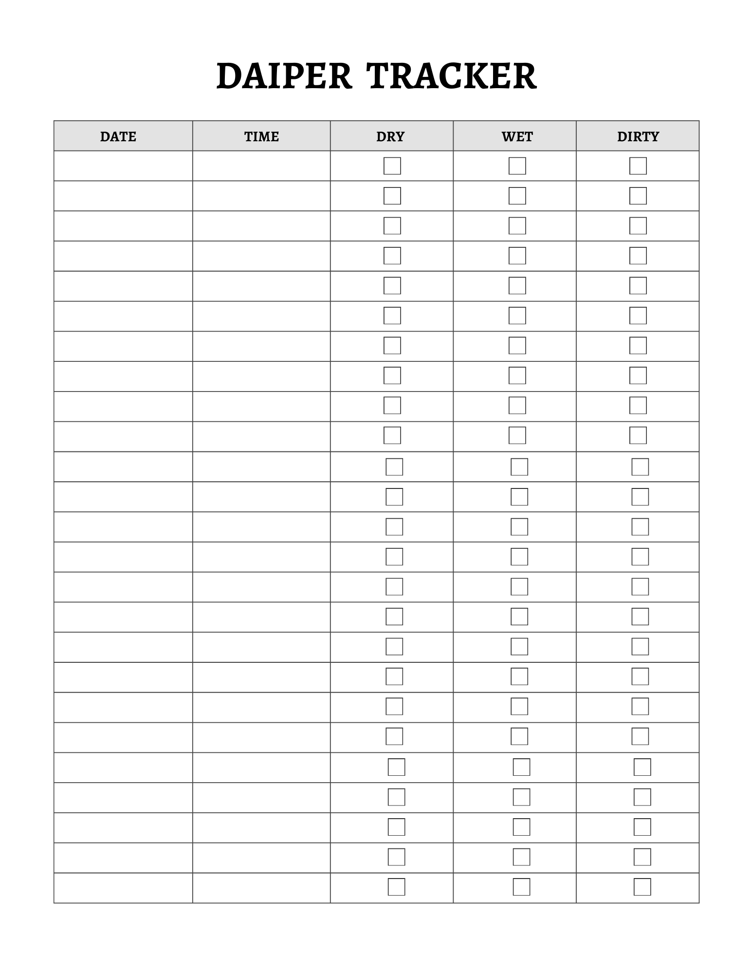 Newborn Baby Planner