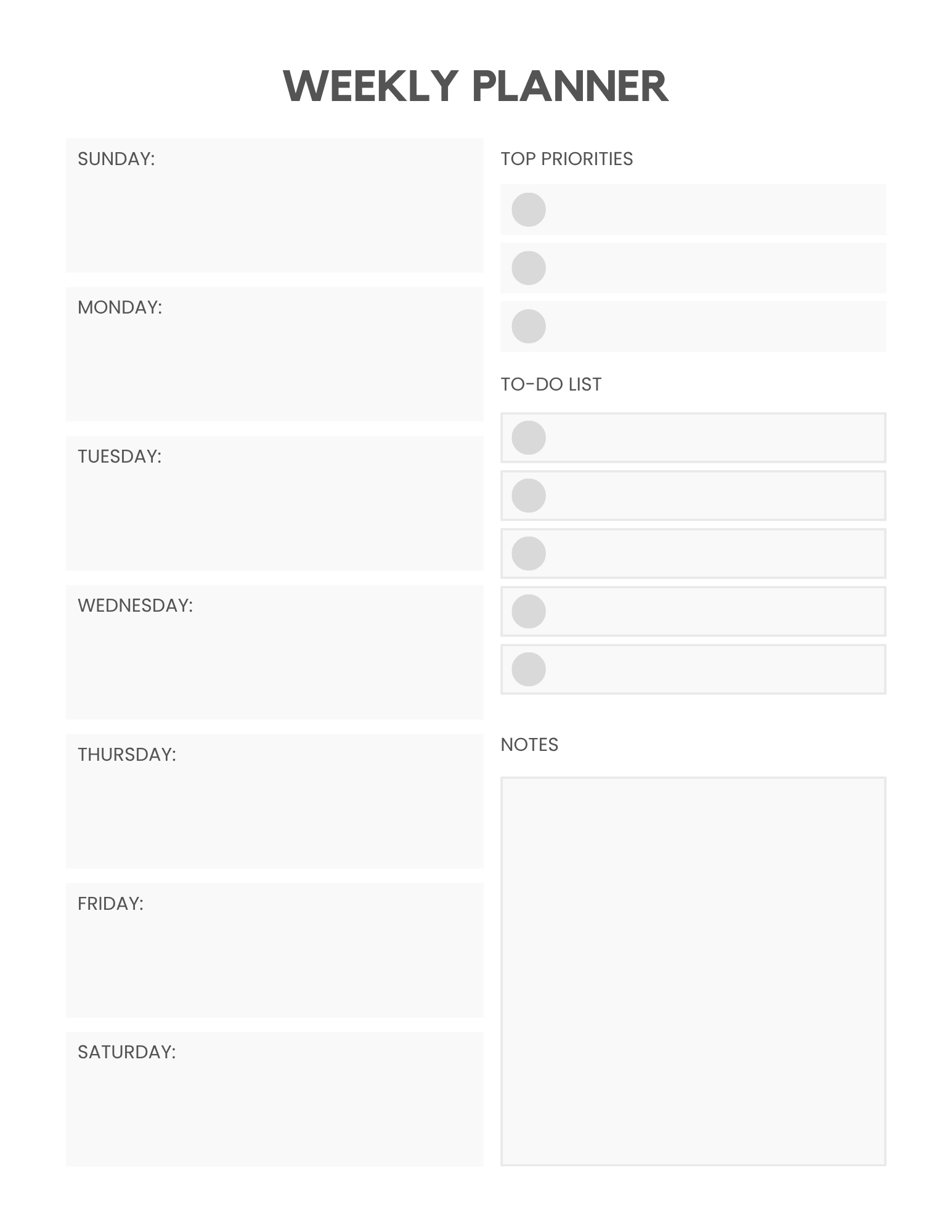 Small Business Planner