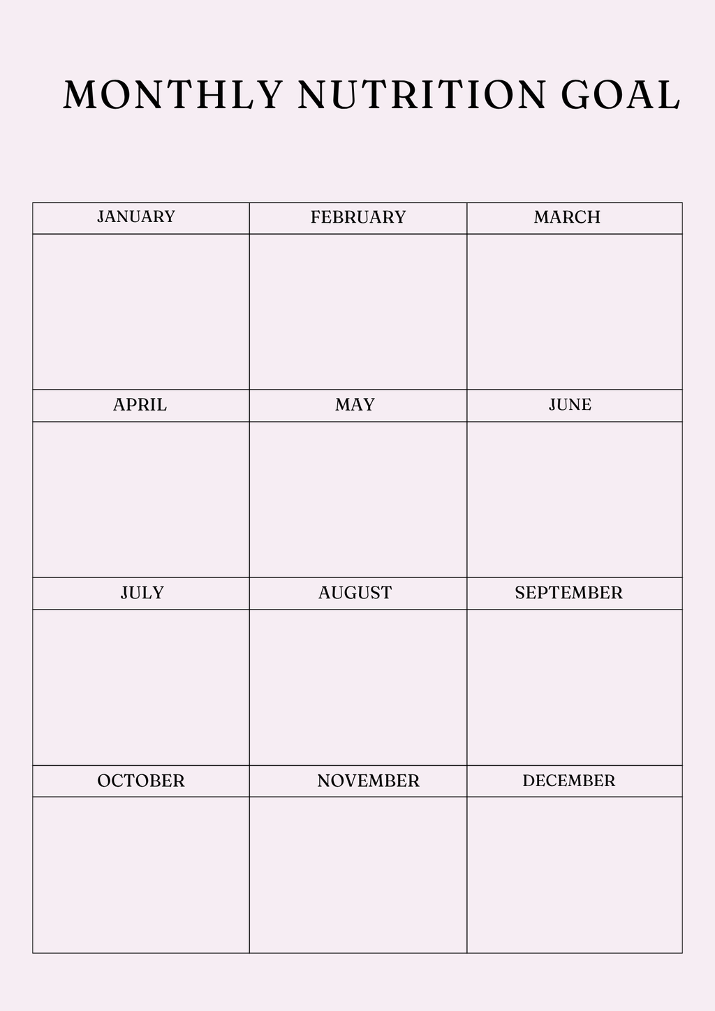 Ultimate Nutrition Wellness Planner