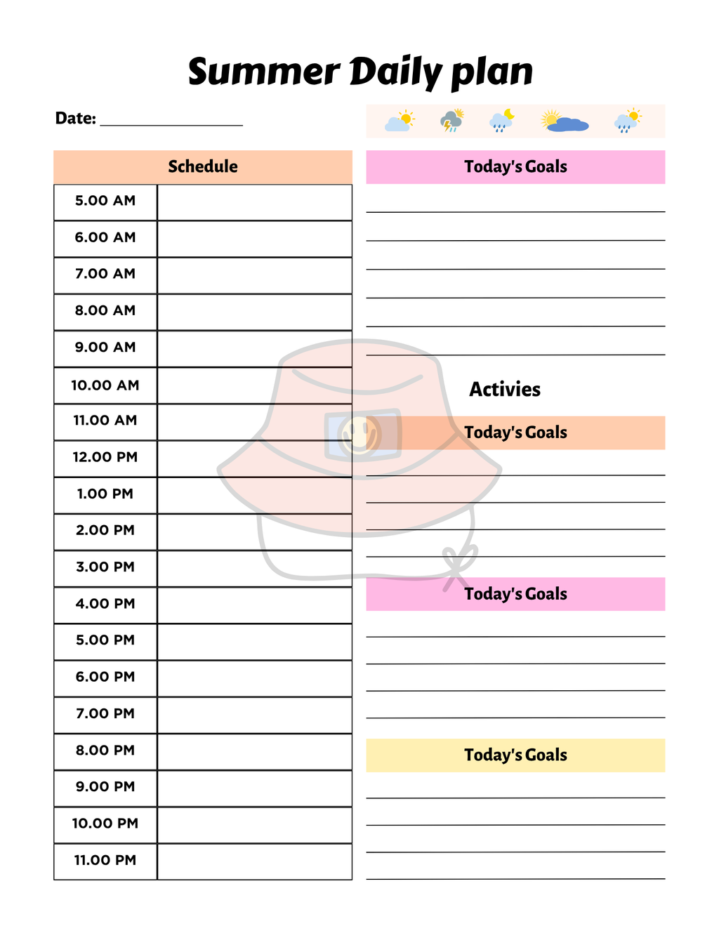 Summer Adventure Planner