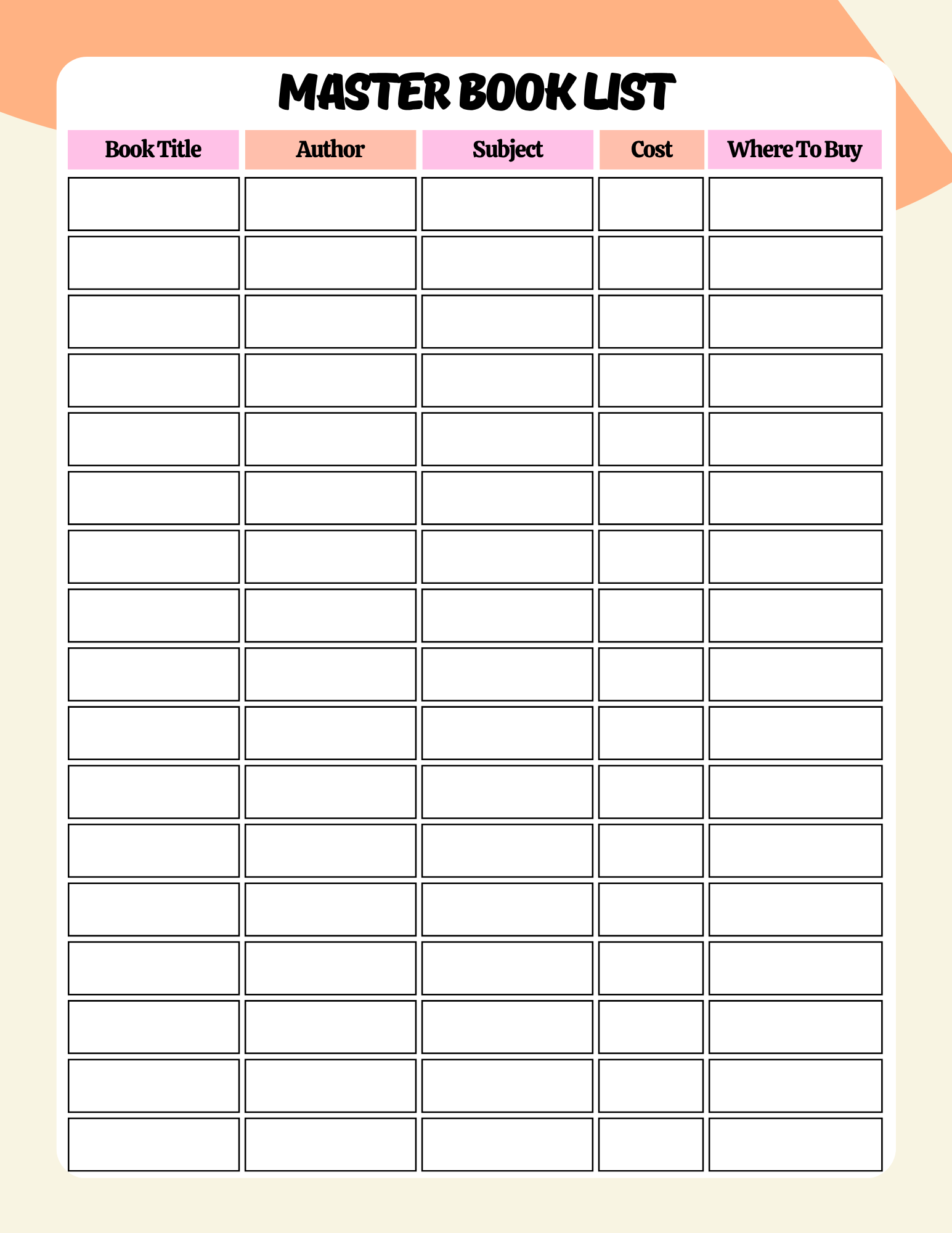 Comprehensive Homeschool Planner