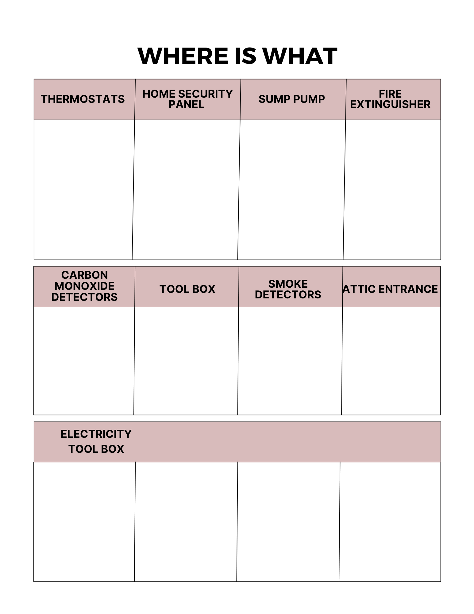 Home Maintenance Planner
