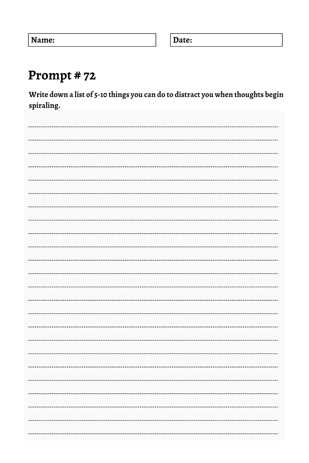 200 Mental Health Journey Prompts