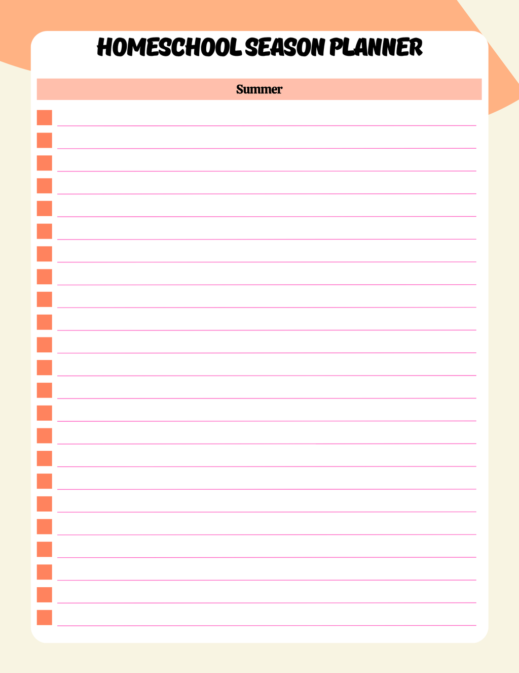 Comprehensive Homeschool Planner