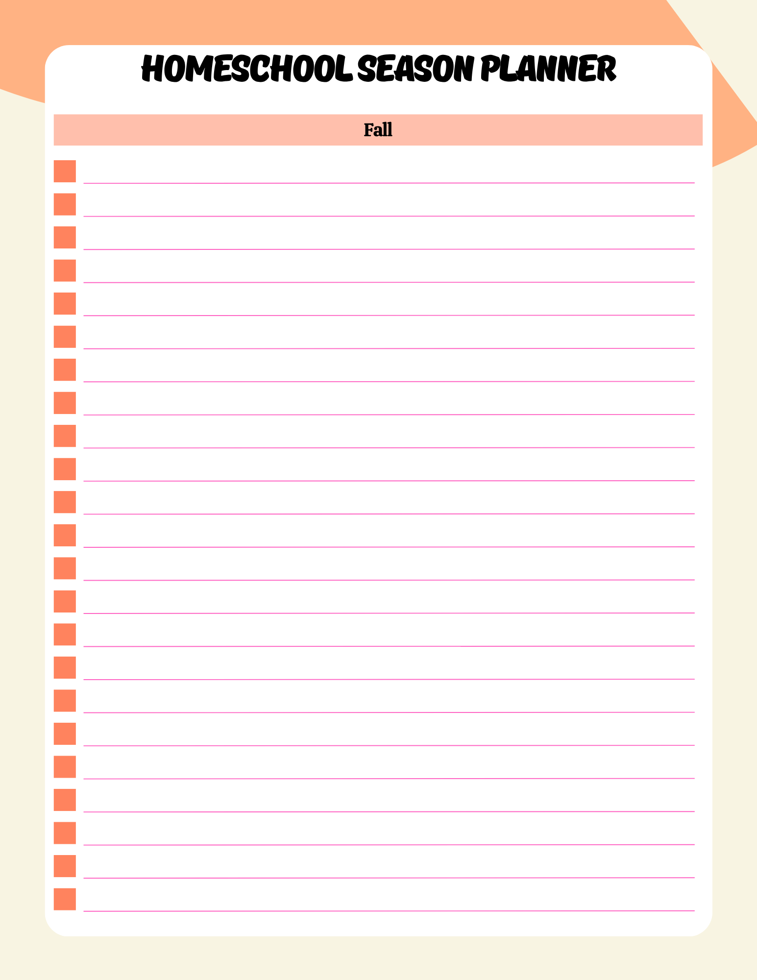 Comprehensive Homeschool Planner