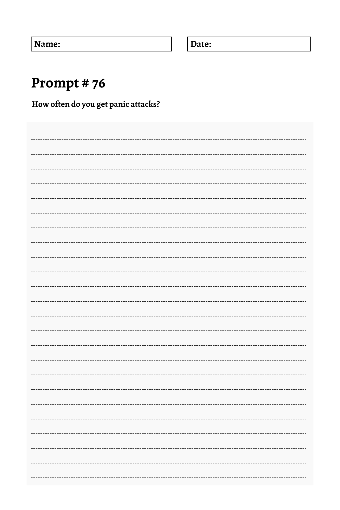 200 Mental Health Journey Prompts