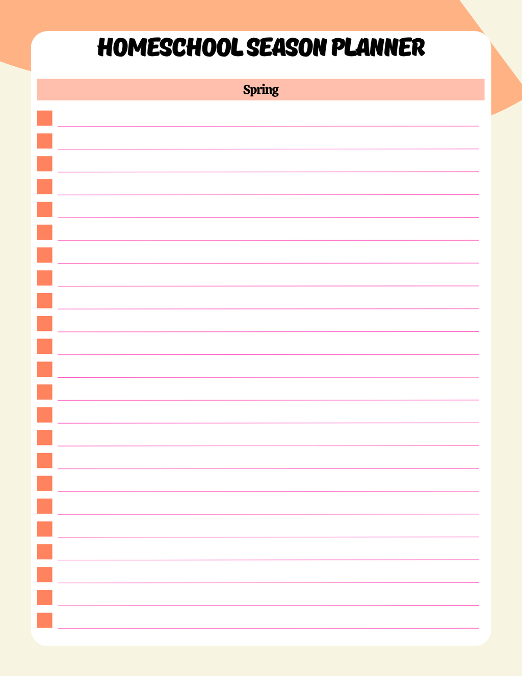 Comprehensive Homeschool Planner