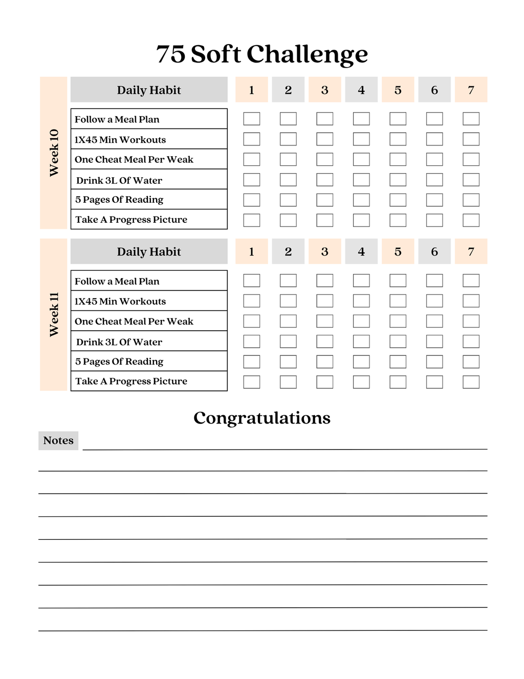 75 Soft Challenge Tracker