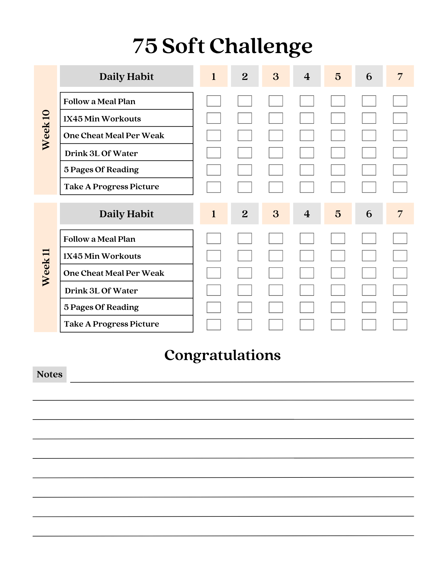 75 Soft Challenge Tracker