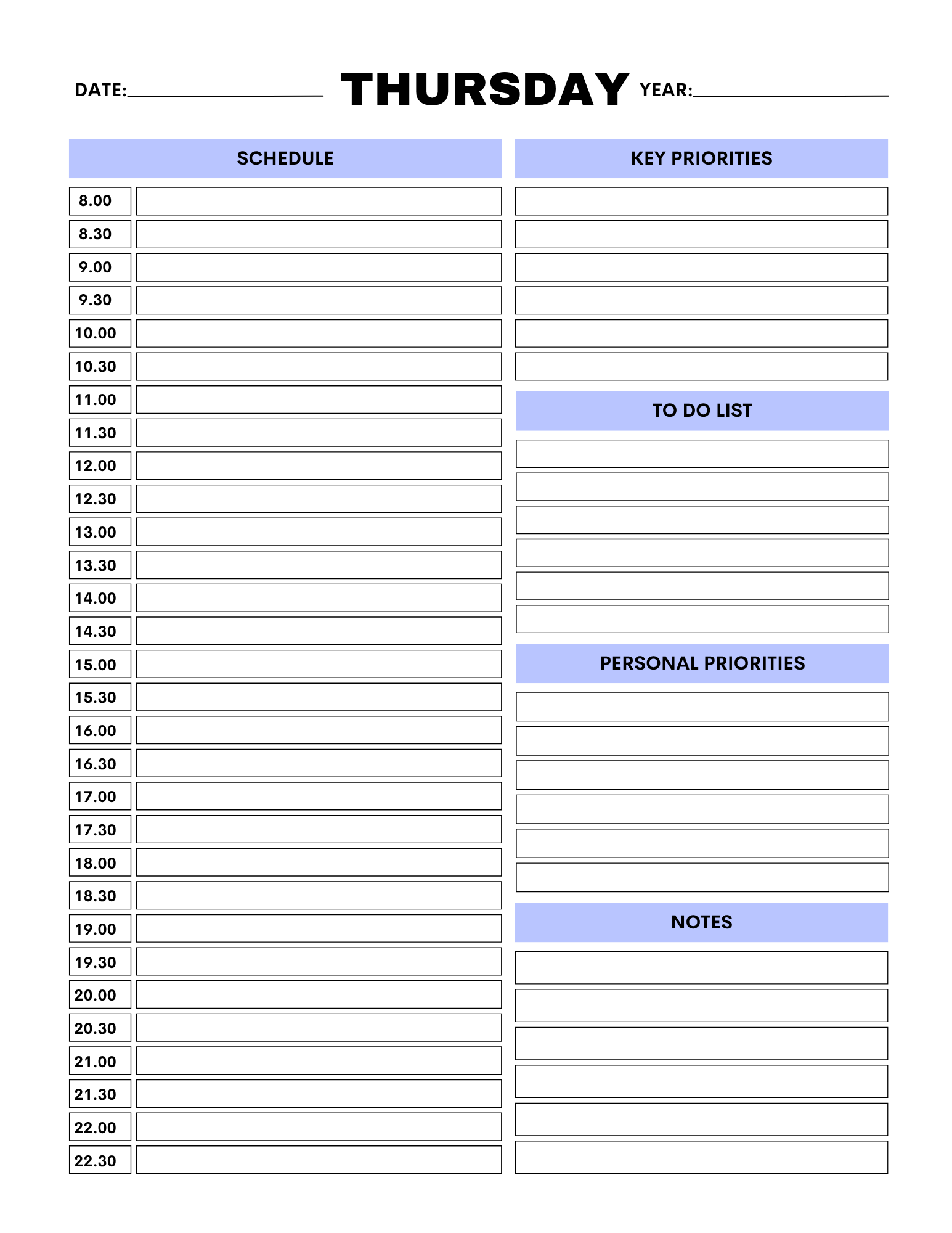 Work From Home Planner