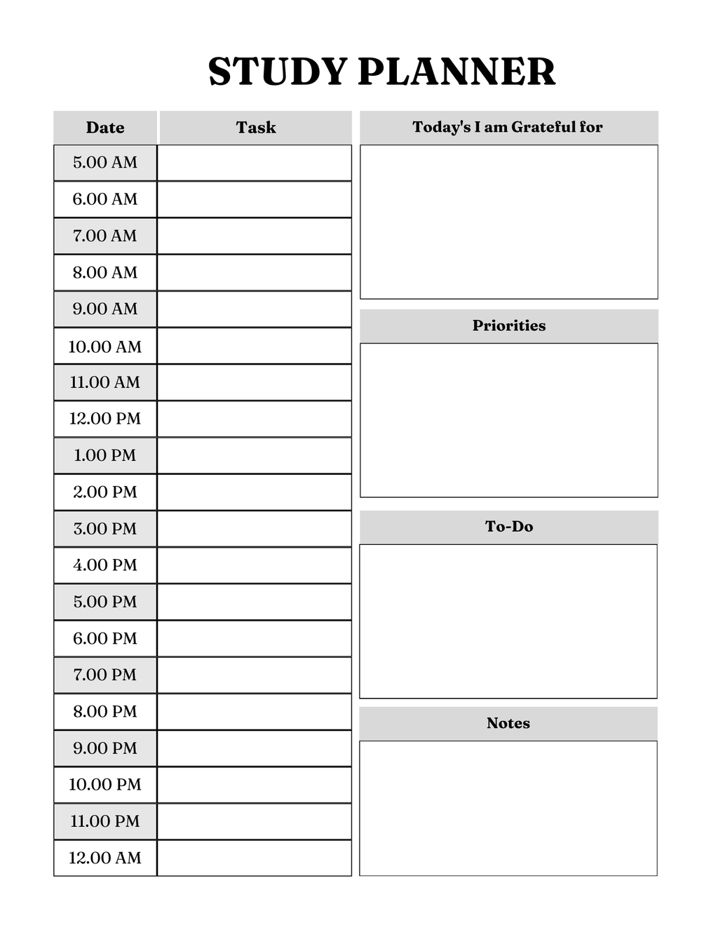 ADHD Wellness Planner