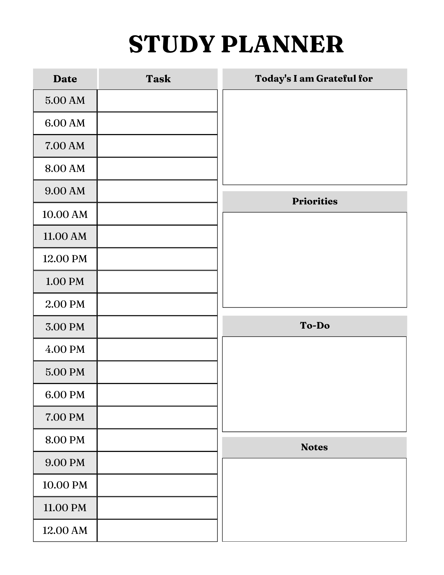 ADHD Wellness Planner