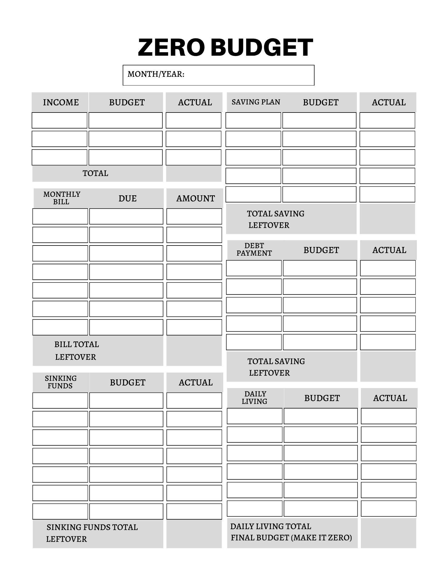 Budget & Financial Planner