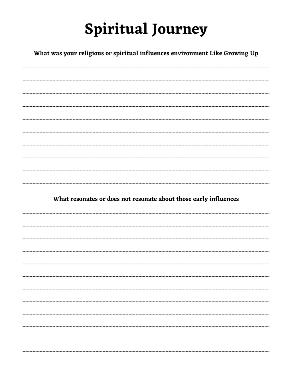 Spiritual Awakening Workbook