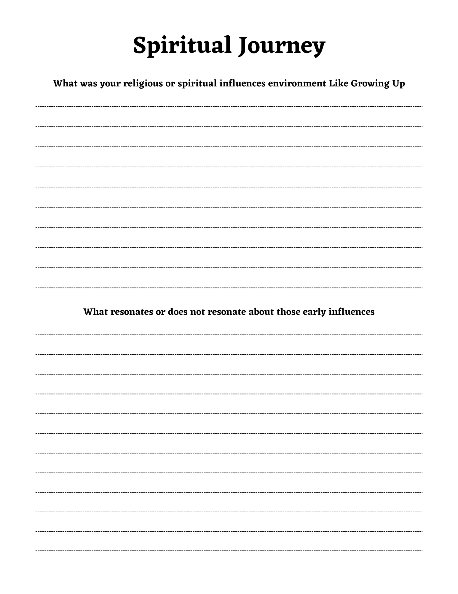 Spiritual Awakening Workbook