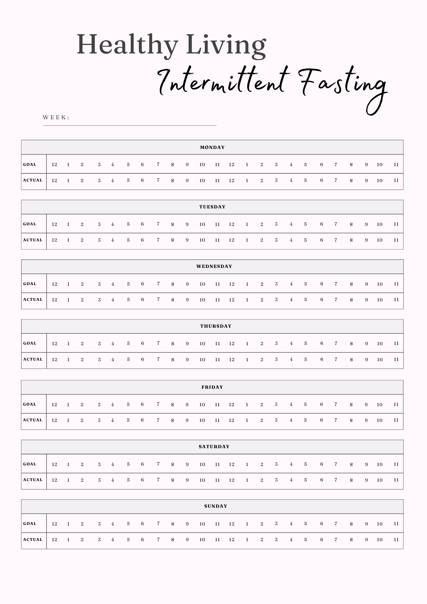 Healthy Living Journal