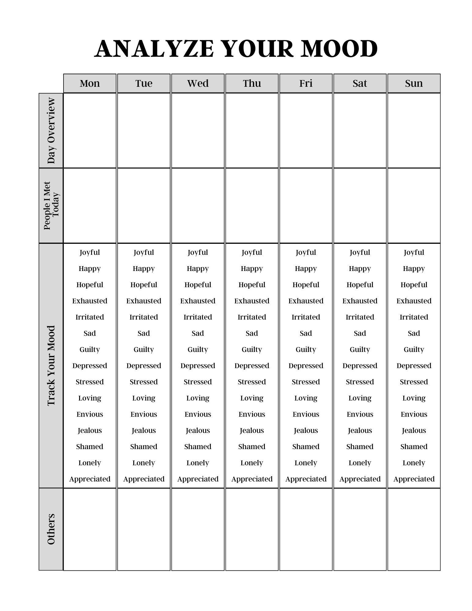 Anxiety Journal