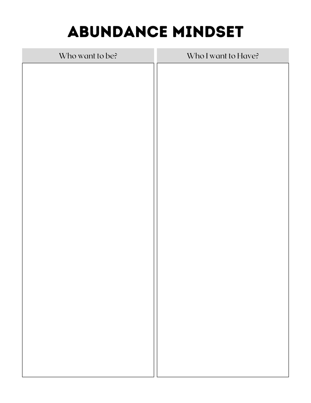 Abundance Manifestation Journal