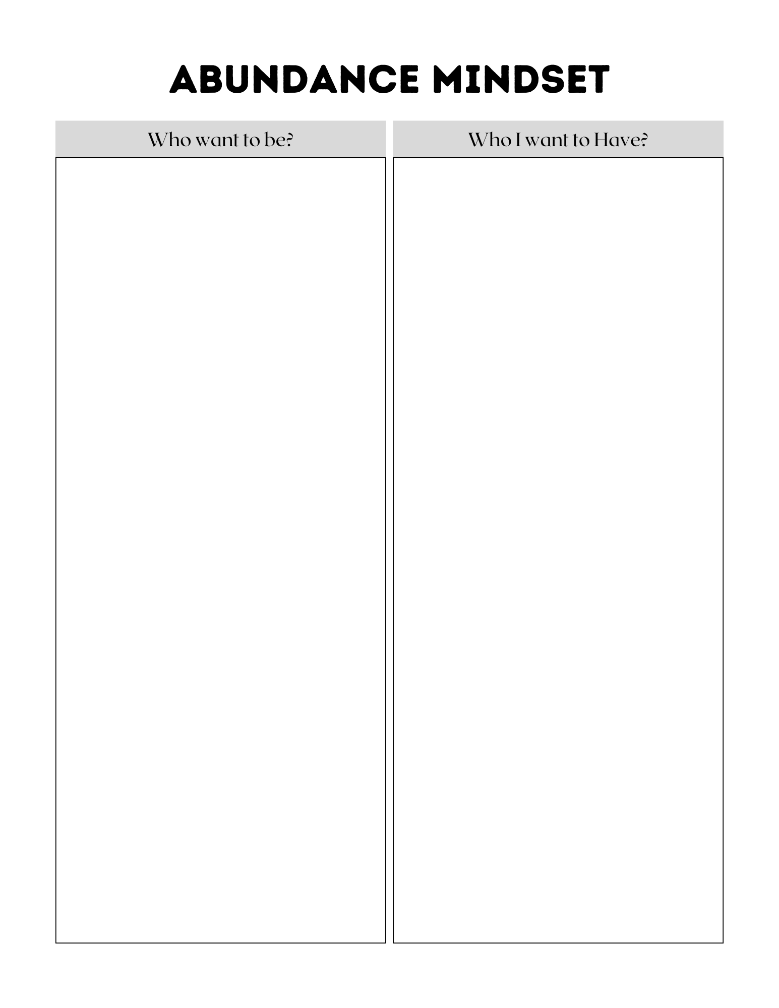 Abundance Manifestation Journal