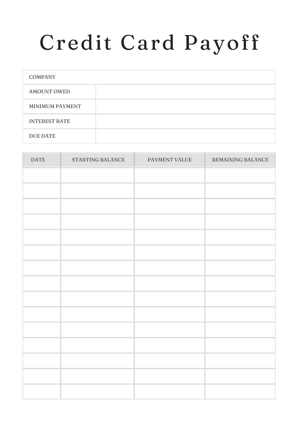 Debt Freedom Tracker