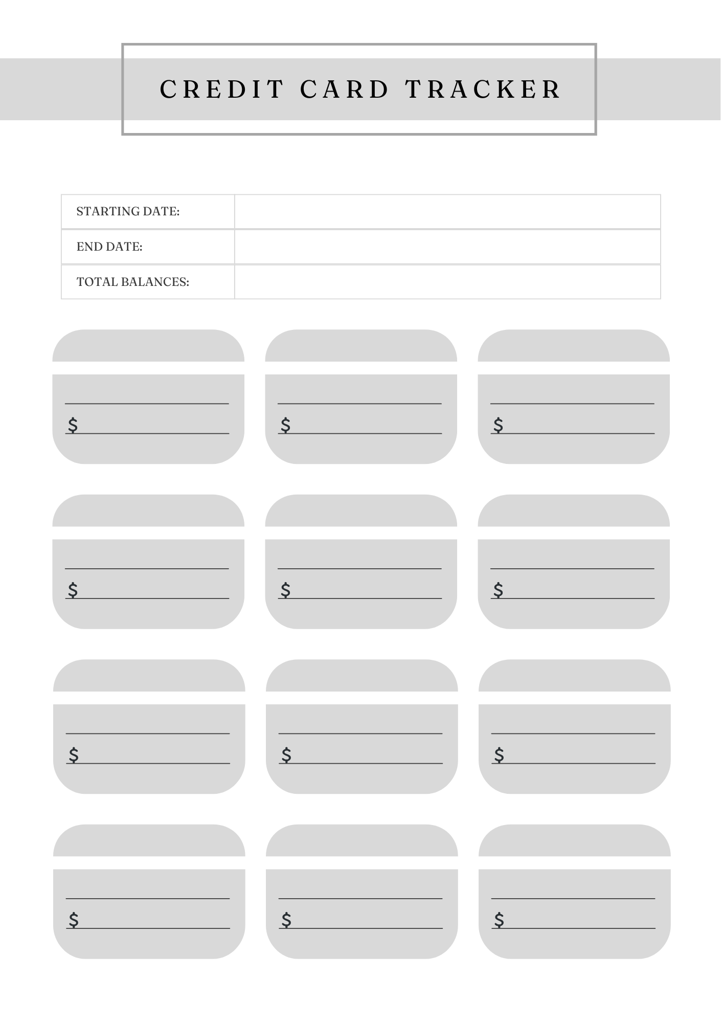 Ultimate Credit Score Tracker