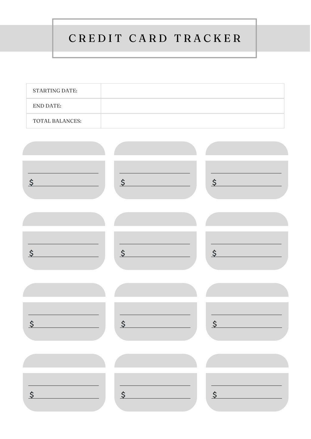 Ultimate Credit Score Tracker