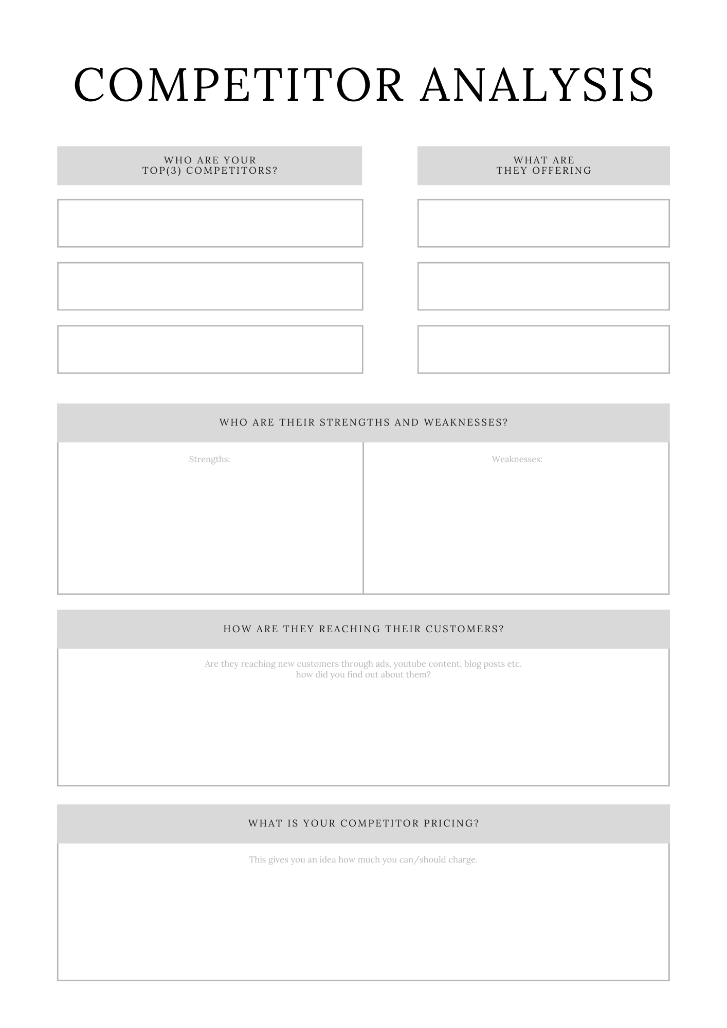 Shopify Success Planner