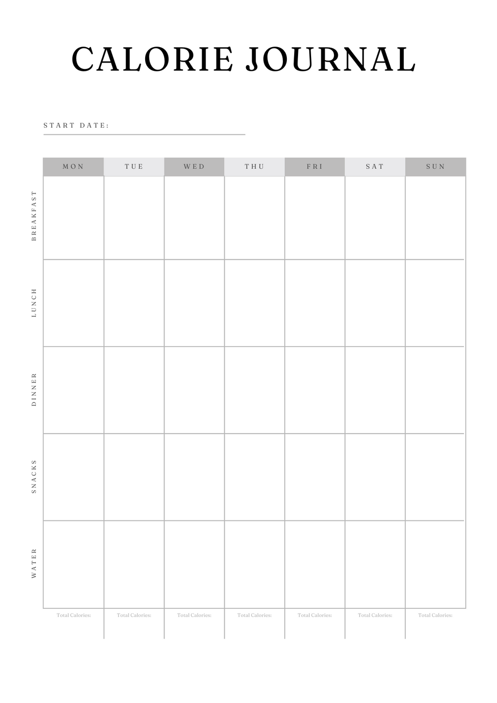 Active Life Meal Planner