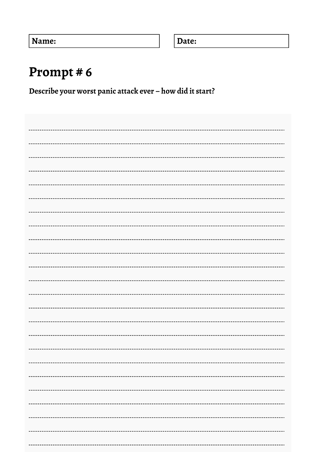 200 Mental Health Journey Prompts