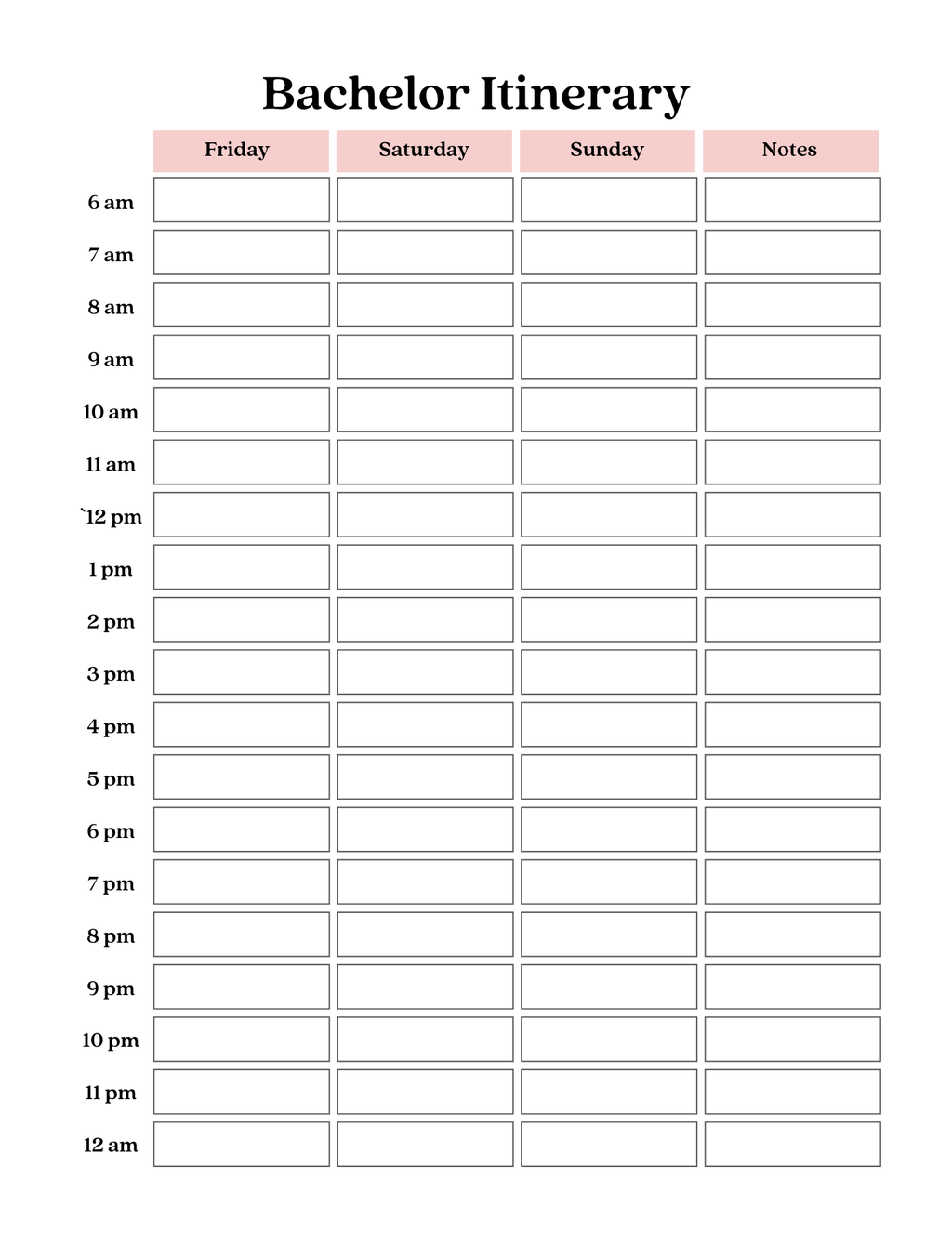 Bachelor Party Planner