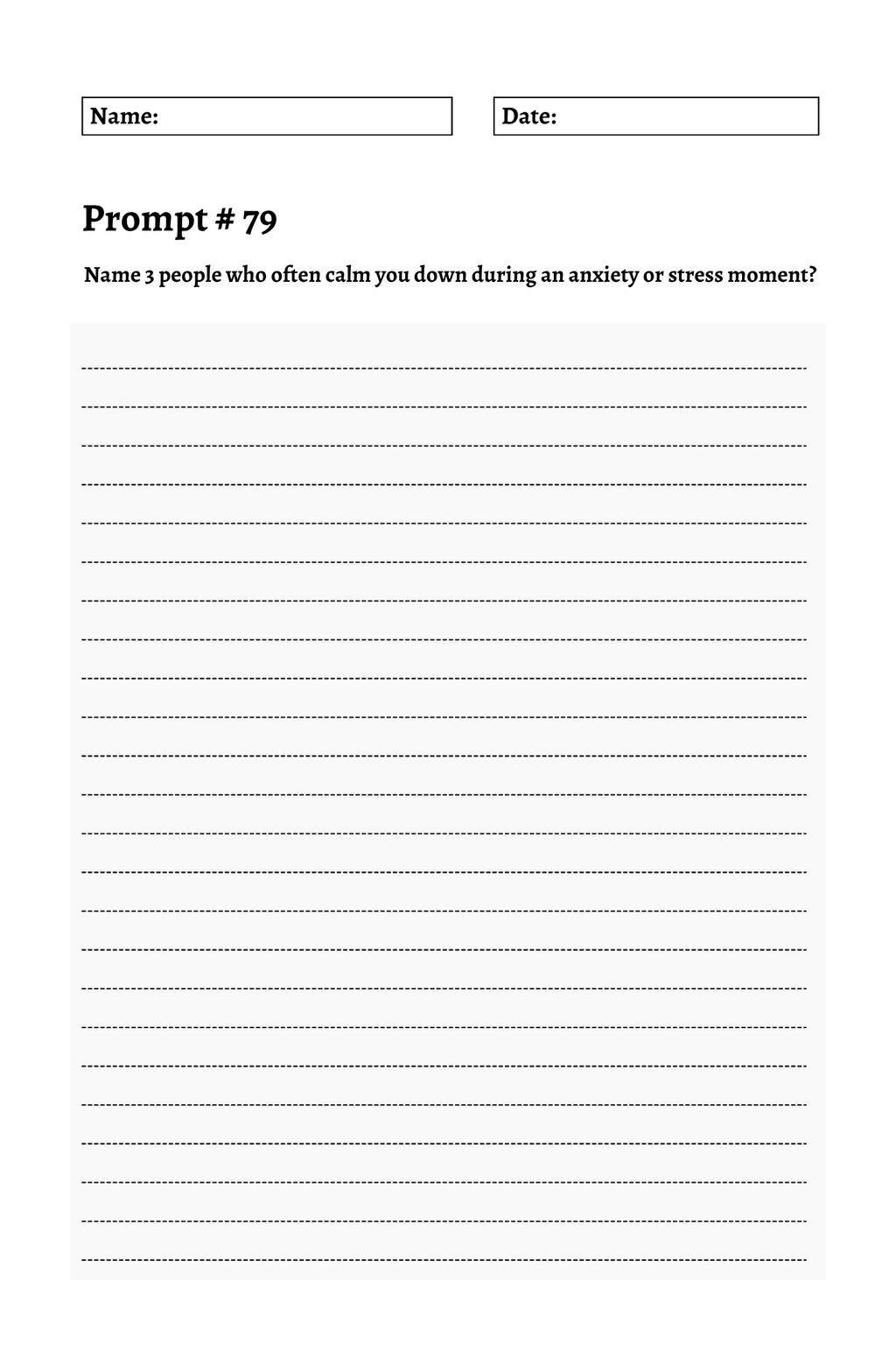 200 Mental Health Journey Prompts