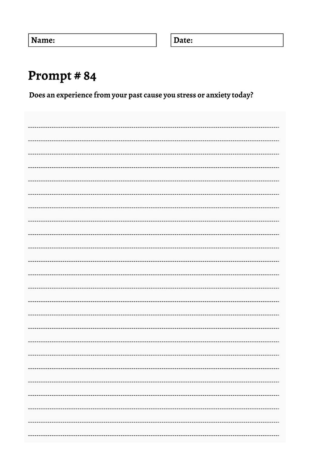 200 Mental Health Journey Prompts