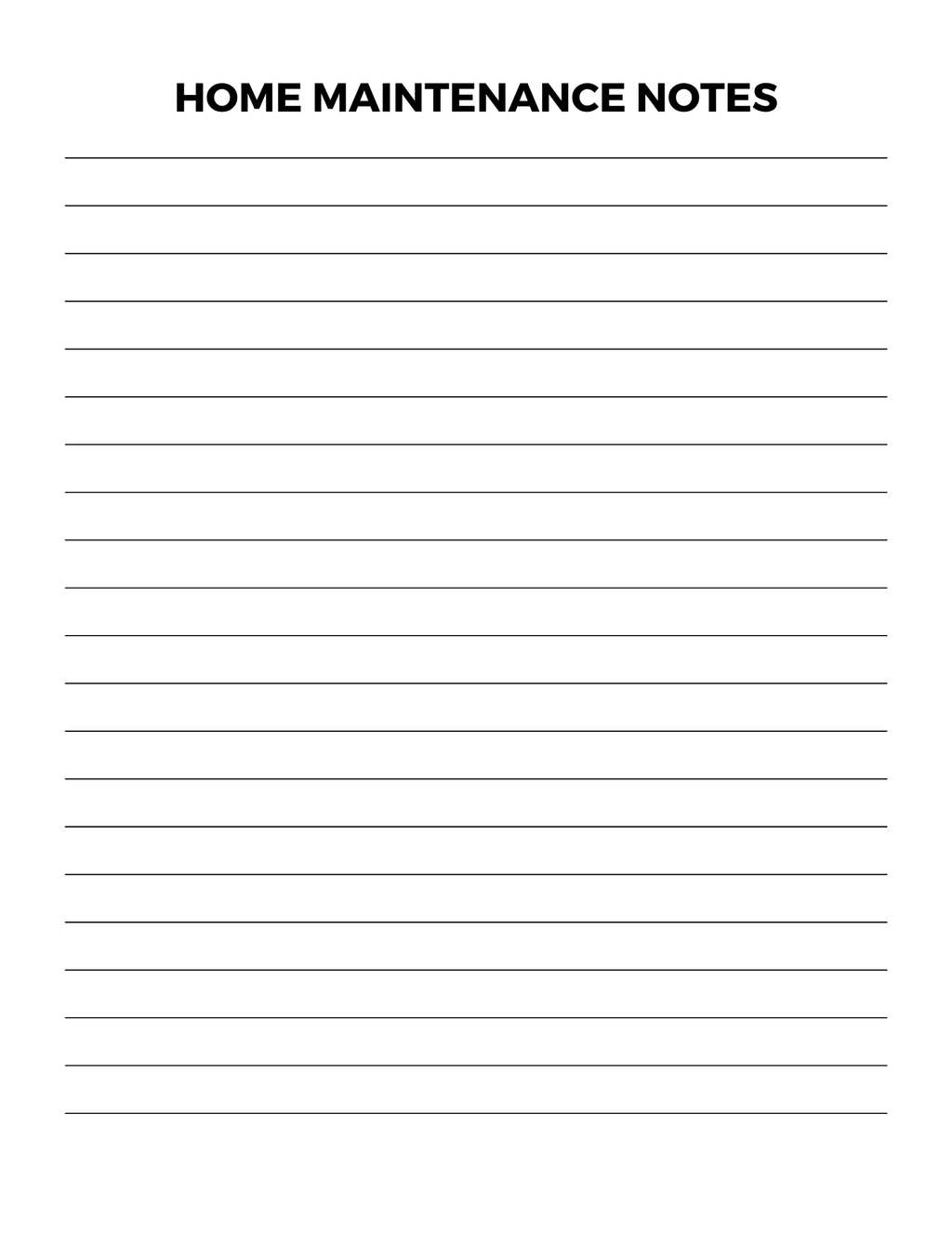 Home Maintenance Planner