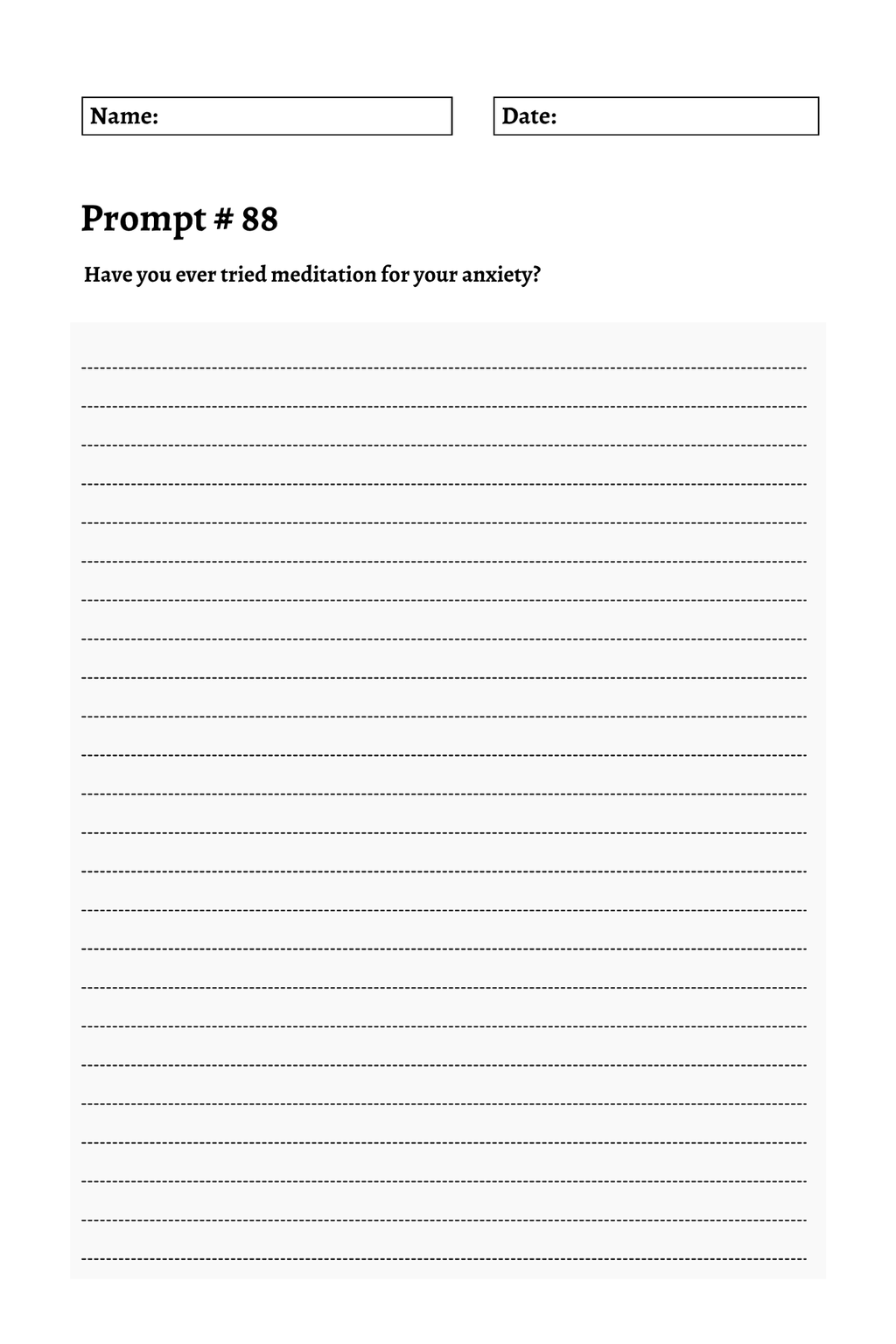 200 Mental Health Journey Prompts