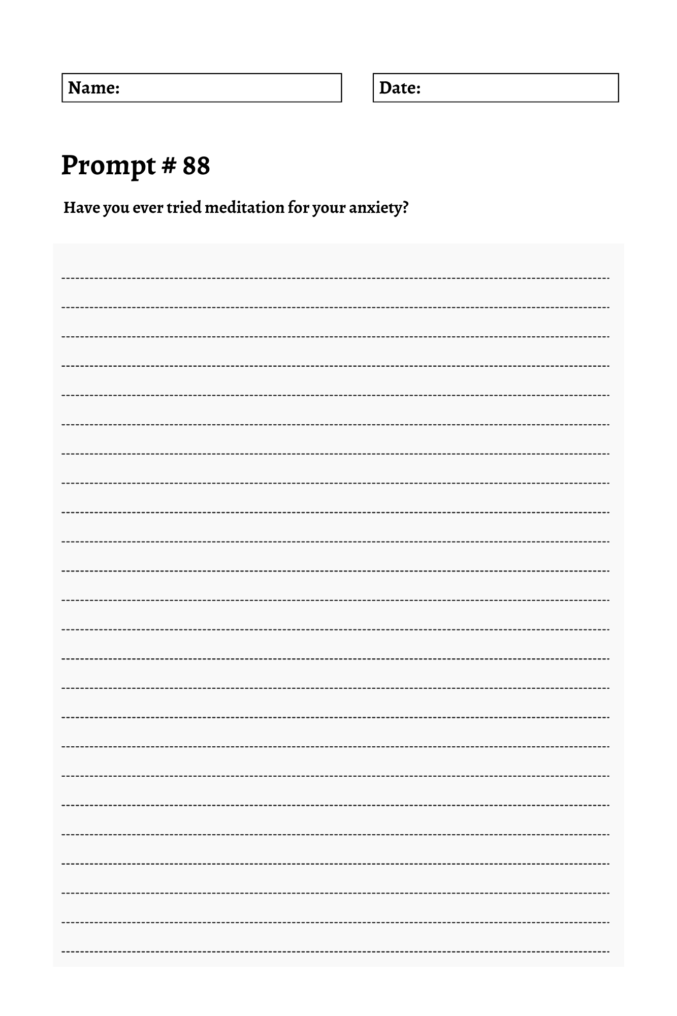 200 Mental Health Journey Prompts